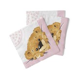 thumbnail of Sovie HOME Serviette Teddy in Rosa aus Tissue 33 x 33 cm, 3-lagig, 20 Stück - Taufe, Baby-Shower