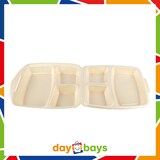 thumbnail of DayBays 1000 Stk. Dinner-Box 3 teilig 220x285x75 mm Champagner laminiert