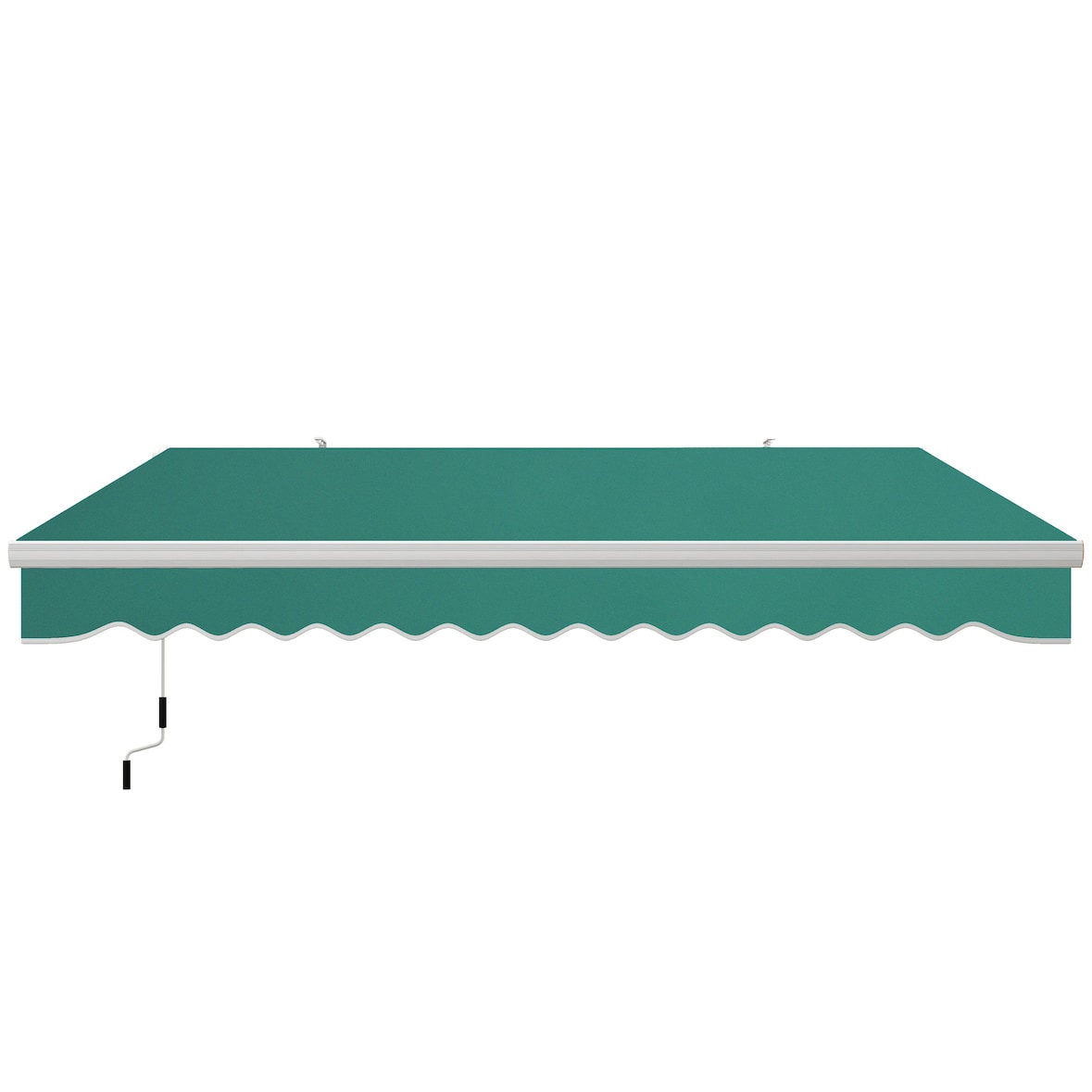 Outsunny Tenda da Sole a Manovella Copertura Impermeabile 4x2.5m Verde