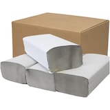 thumbnail of 4000 Blatt Papierhandtücher 25 x 23 cm |Falthandtücher ZZ-/V-Falz | 1-lagig Grau | (20 x 200)