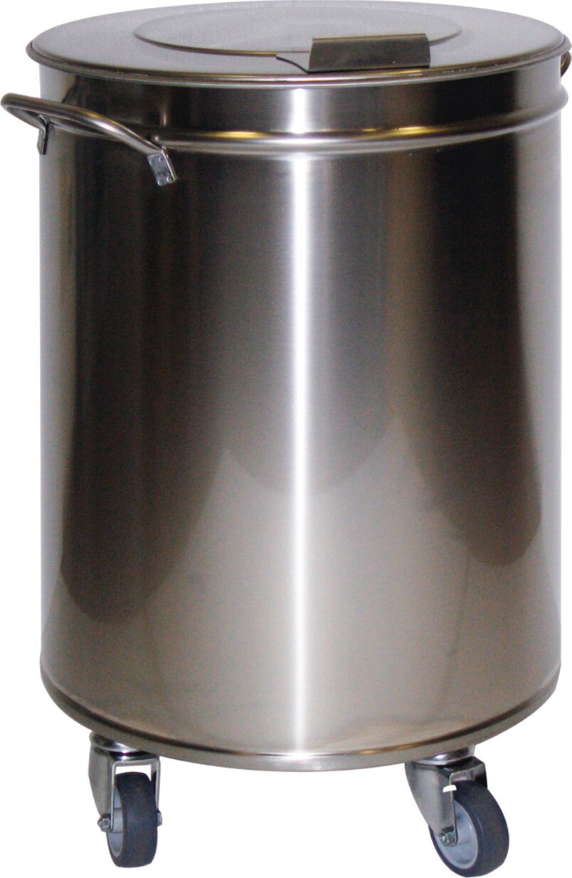 cookmax Abfalleimer 50 l ø 380 mm mit Deckel 380 x 380 x 605 mm