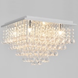 thumbnail of Helloshop26 - Plafon luminária de teto alumínio cristal artístico 38 x 38 cm cromado e branco 03_0003212