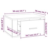 thumbnail of vidaXL Wand-Nachttische 2 Stk. Braun Eichen-Optik 50x36x25 cm
