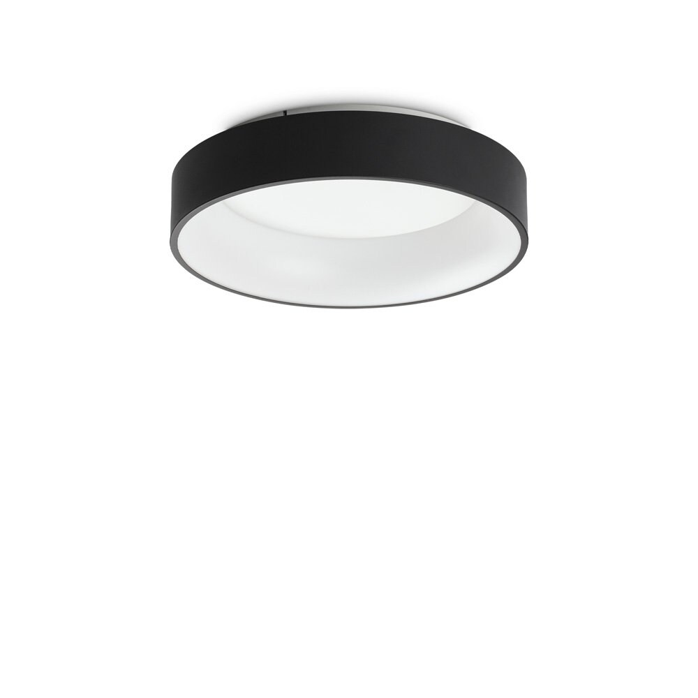 ziggy moderne deckenleuchte schwarz metall led 30w 3000K warmes licht ideal lux