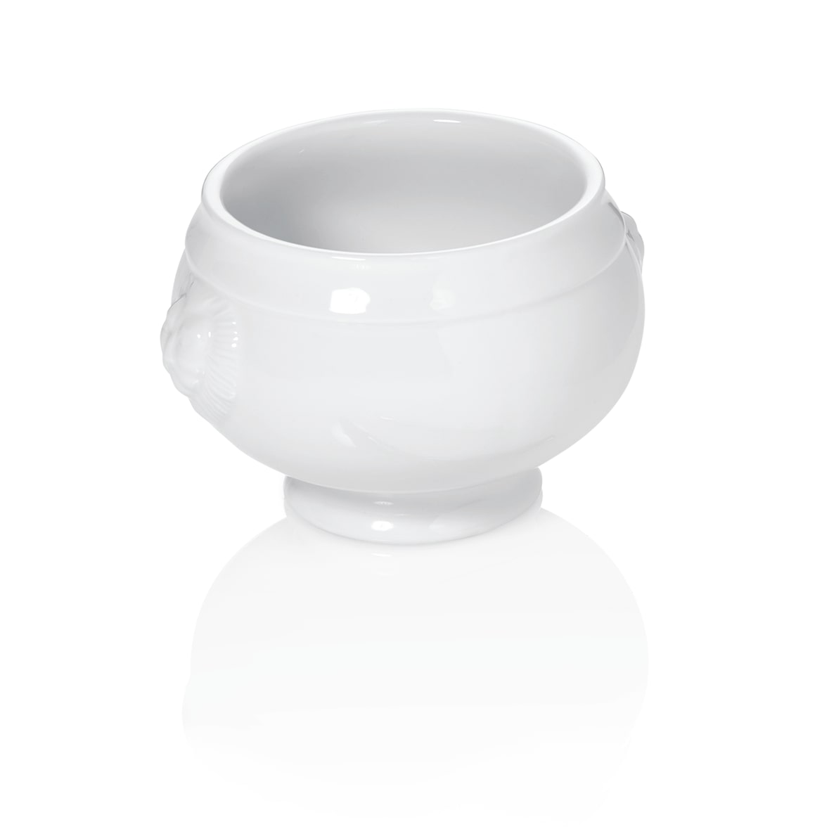 WAS Germany - Löwenkopfterrine Set, Ø 13,5 cm, 0,5 ltr., Set á 6 Stück, Porzellan