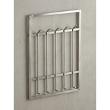 thumbnail of Wandgarderobe Metall Silber 60x100x7,5 cm Design Flurgarderobe Stahl, Hakenleiste Wandpaneel, Garderobe Wand, Garderobenleiste