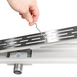 thumbnail of tectake canaletta di scarico per doccia in acciaio inox - 60 cm - 401271