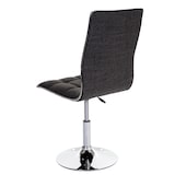 thumbnail of Set van 2 eetkamerstoel HWC-C41, stoel keukenstoel, in hoogte verstelbaar draaibaar, stof/textiel ~ grijs