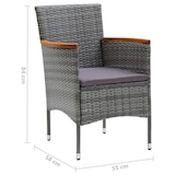 thumbnail of Helloshop26 - Conjunto de comedor de jardín exterior de 7 piezas muebles grises 02_0013958