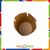 thumbnail of DayBays 500 Stk. Dönerbox 26 OZ 750 ml Papier+PE-beschichtet Rund unbedruckt Kraft Design Braun