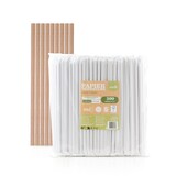 thumbnail of Trinkhalme in naturbraun aus Papier,  Ø 8 mm / 23 cm, 3600 Stück verpackt im Folienbeutel, einzeln verpackt
