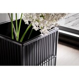 thumbnail of Blumentopf 2er Set Metall Pflanzkübel Schwarz mit Gestell, Quadratisch. 25x25x50 cm | Kadima Design