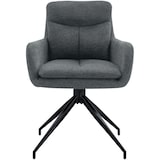 thumbnail of 2er Set Esszimmerstuhl DUTOR - Stoff Dunkelgrau 57x62x83 cm | Essstühle Esszimmerstühle Küchenstühle Wohnzimmerstühle