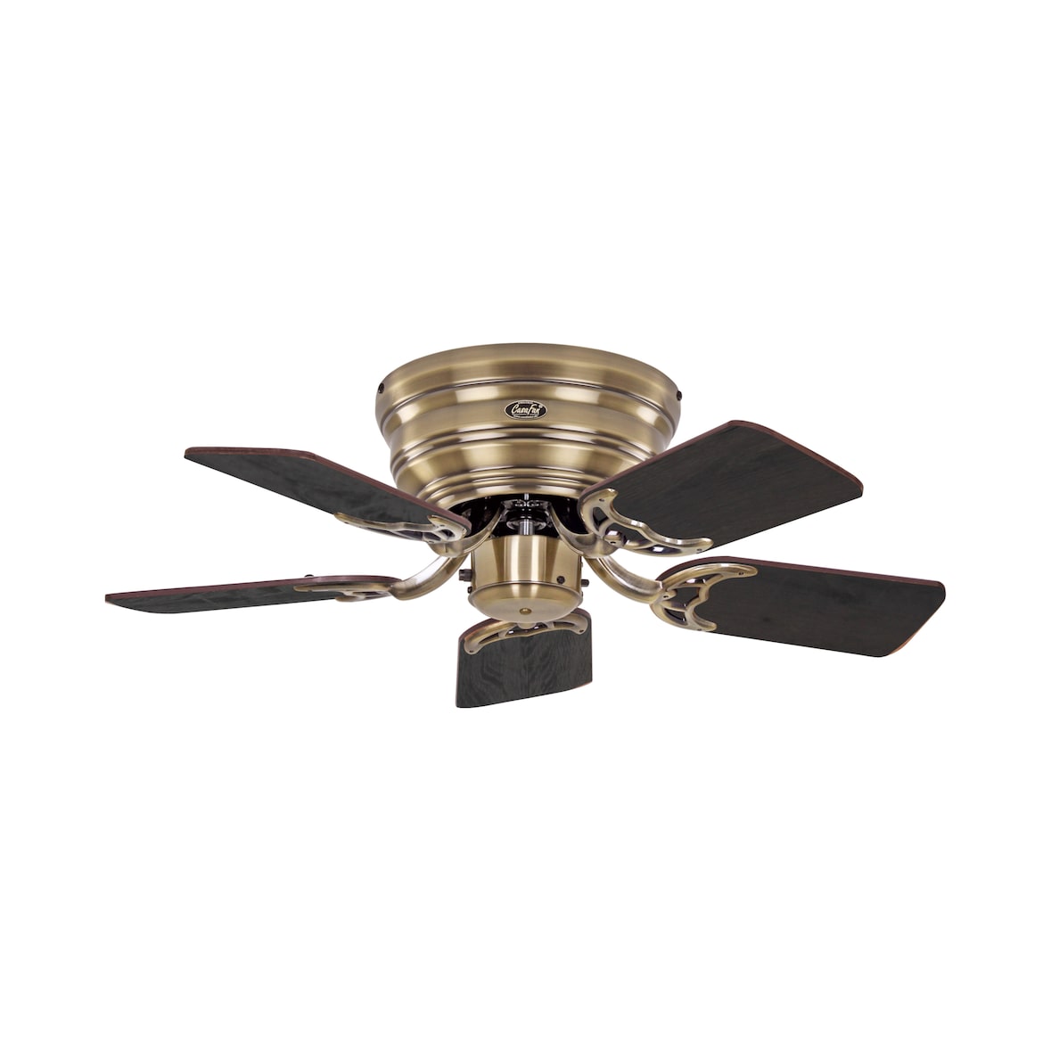 Flacher Deckenventilator Classic Flat III Messing 79 cm 79