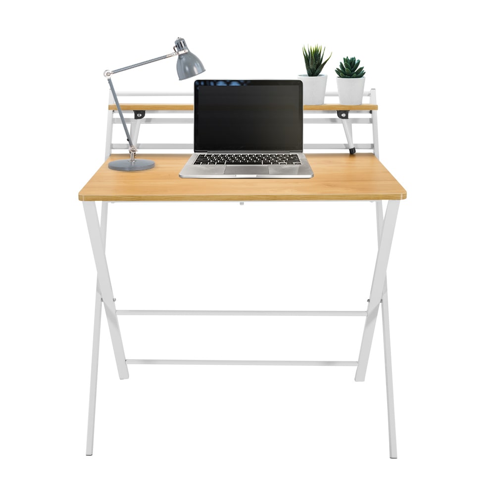 Escritorio EASY CLAP 92 x 84 roble claro / blanco hjh OFFICE