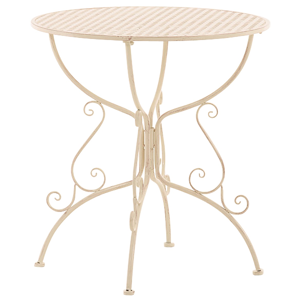 Mesa de jardim Amanda, Ø 70 cm creme antigo