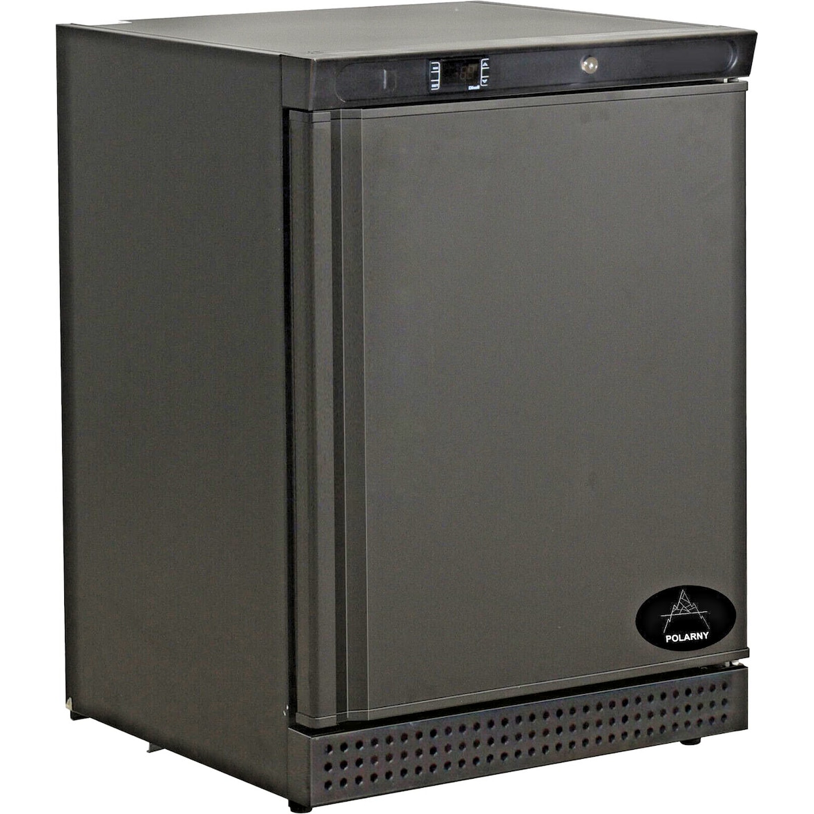 Gastro Tiefkühlschrank Lagertiefkühlschrank schwarz 1 Tür -18/-22°C 120L