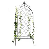 thumbnail of DanDiBo Rankhilfe Metall Rankgitter 120 cm Grau 96193 Kletterhilfe Bodenstecker Blumenhalter Ranksäule