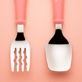 thumbnail of Cuitisan Baby - Set de Cubiertos Infantiles de 15 cm en Acero Inoxidable. Rosa