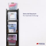 thumbnail of PROREGAL Aufbewahrungsbox mit Deckel 30L 4er Set Klein transparent stapelbar Kunststoffbox Verschlussclips Stapelbox Aufbewahrungsbehälter Büro