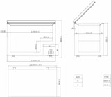 thumbnail of vaiotec Kühl/Tiefkühltruhe 650 mit Klappdeckel, 1815 x 750 mm