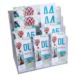 thumbnail of EXACOMPTA Porta brochure/cataloghi da banco multi-formati 12 scomparti, cod. 74258D in polistirolo cristallo.