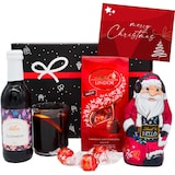 thumbnail of Geschenkset "Glühwein & Lindt Schokolade" | Weihnachten Präsentkorb gefüllt mit Wein, Nikolaus, Lindor Pralinen
