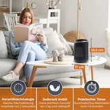 thumbnail of KLAMER Heizlüfter 2000 W, PTC Keramik Heizlüfter energiesparend, 3 Heizstufen inkl. Eco-Modus, 9 Std. Timer, Thermostat, Überhitzungs- & Kippschutz m…