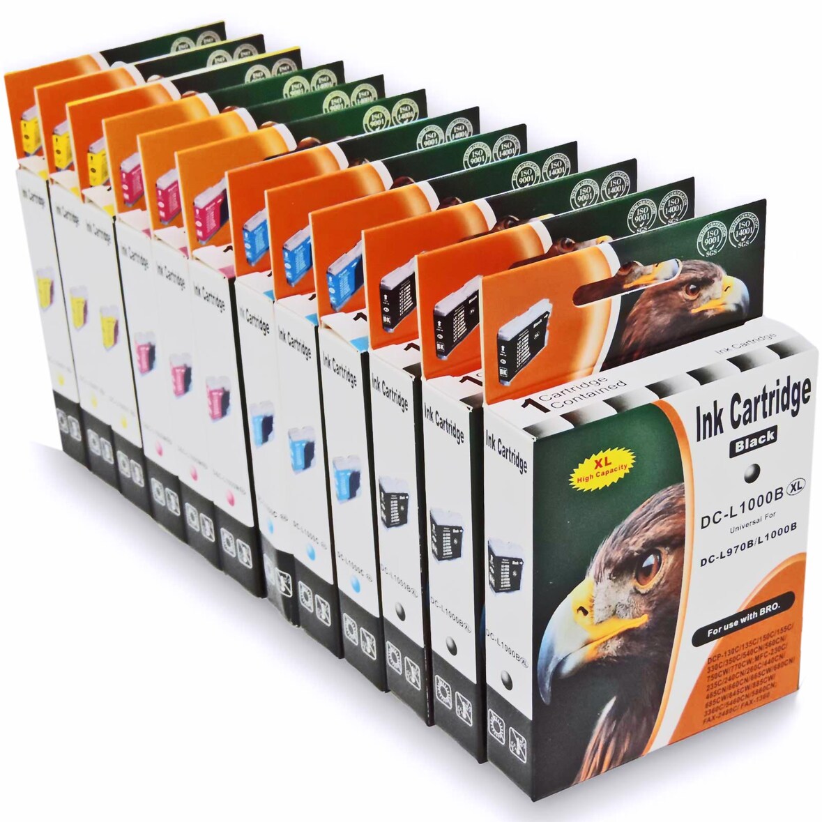 Kompatibel Brother LC-970 XXL, LC-1000 XXL Set 12 Druckerpatronen alle Farben von D&C