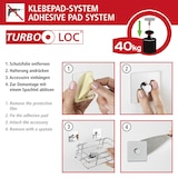 thumbnail of WENKO Turbo-Loc® Edelstahl Wandablage Quadro