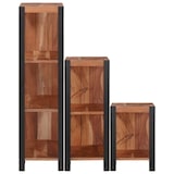 thumbnail of vidaXL Regal 3 pcs Braun 50 x 30 x 110 cm Massivholz Akazie