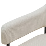 thumbnail of SVITA SCARLETT 2er Set Esszimmerstühle Armlehnstuhl Polsterstuhl Stoff Weiß