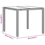 thumbnail of vidaXL Garten Essgruppe 5 pcs Grau Poly Rattan