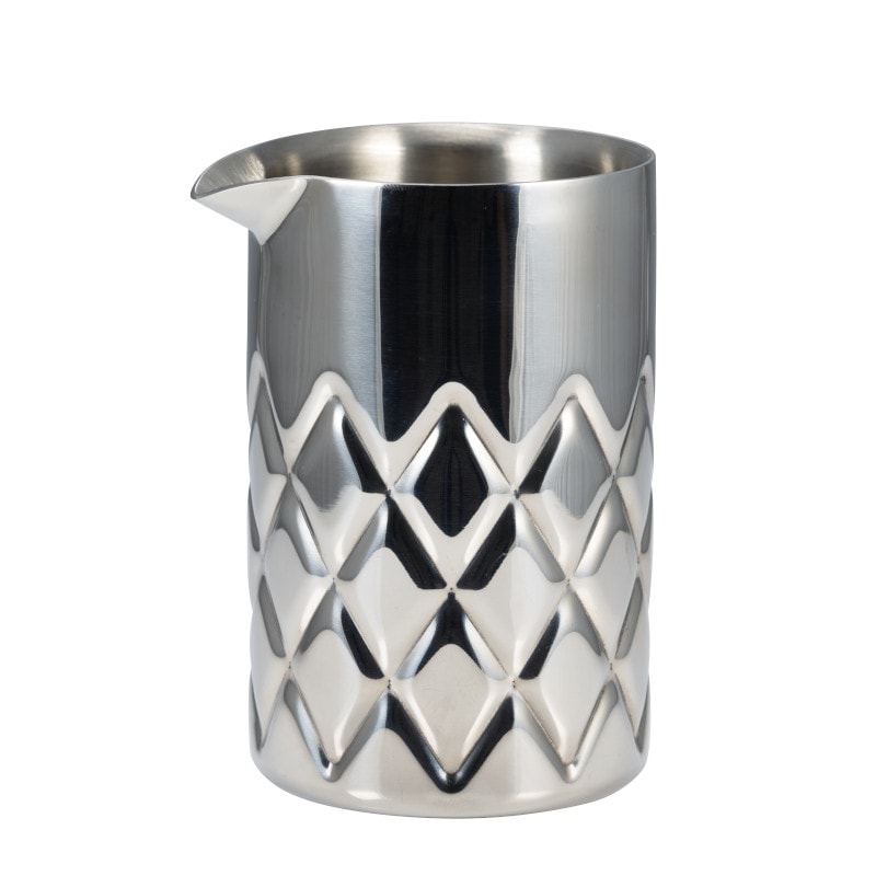 ILSA Bicchiere miscelatore con becco versatore e doppia parete in acciaio inox 18/10 cl 50