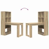 thumbnail of vidaXL Schreibtisch Sonoma-Eiche 122 x 67 x 145 cm Holzwerkstoff
