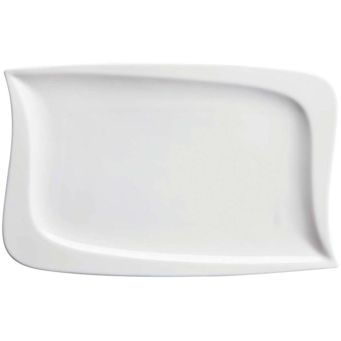 MÄSER rechthoekig bord 34 x 21 cm, serie LA MUSICA, wit, set van 2, 576025