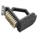 thumbnail of Tarrington House Barbecue reinigingsborstel 3-in-1, kunststof/koperdraad/roestvrij staal, 10 x 12 cm, zwart