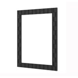 thumbnail of Espelho de parede em madeira de borracha COSTWAY com moldura em madeira maciça, espelho de casa de banho para pendurar na vertical e na horizontal