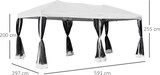 thumbnail of Carpa 6x3m Plegable Gazebo Jardín con Cortinas Mosquitera Bolsa Transporte Acero