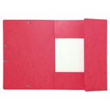 thumbnail of EXACOMPTA Chemise 3 rabats et élastique monobloc, carte lustrée 5/10e Rouge, élastique fixé devant