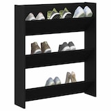 thumbnail of vidaXL Schuhschrank Schwarz Eichen-Optik 80 x 18 x 90 cm Holzwerkstoff