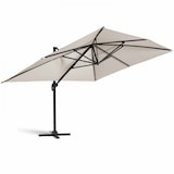 thumbnail of Offset parasol 3x4m en 4 verzwaarde witte aluminium platen