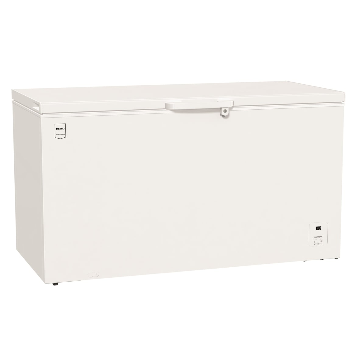 METRO Professional Arcón Congelador horizontal GHF 1457, acero, 74 x 150 x 85 cm, 457 L, 90 W, refrigeración estática, 90 W, blanco