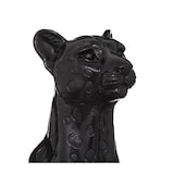 thumbnail of Grand Léopard en magnésie Noir H 90 cm