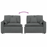 thumbnail of vidaXL Modulaire bank Armleuning eindmodule met kussens 100cm