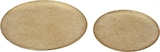 thumbnail of Dekoteller rund 29 - 39cm Antikgold Metalloptik 2er Set Deko Serviertablett Dekotablett Dekoteller Weihnachten Hochzeit Jubiläum Weihnachtsteller