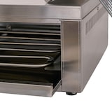 thumbnail of Romux® Forno de Pizza Eléctrico Compacto de 1 gaveta para 1 Pizza de 30 cm bancada em aço inox com Aquecimento Rápido | Temperatura 350°C - 1600 W