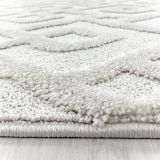 thumbnail of Teppich Wohnzimmer 3D Geometrisch Modern Waschbar Strapazierfähig Esszimmer OEKO-TEX Creme 60x110 cm Gekettelt – GENF von Kadima Design