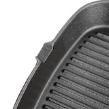 thumbnail of Poêle grill en fonte carrée (Ø)241 mm, rainurée