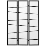 thumbnail of HOMCOM Biombo de 3 Painéis Separador de Ambientes Dobrável Divisória para Espaços de Madeira 120x170 cm Preto e Branco